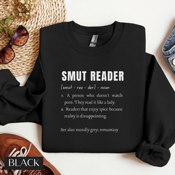 Smut Reader Definition Sweatshirt Gift for Book Lover, Reader Sweatshirt Bookish - Picture 4 of 5
